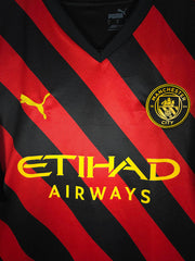 2022-23 Manchester City Away Shirt Haaland #9 - detailed view