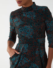High Neck Tulip Dress