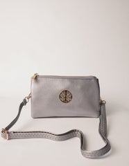 Detailed Zip Up Purse With Detachable Strap