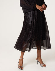 Shimmery Stud Detailed Tulle Skirt
