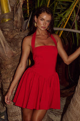 Carmen Mini Dress - Red