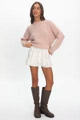 Cadence Knit Sweater Pink