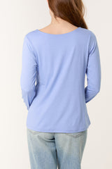 Basic V Neck Long Sleeve Blouse
