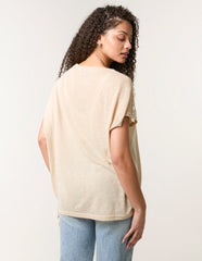 Shell Trim Oversized Top