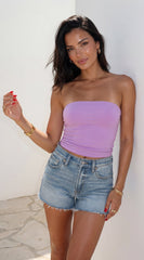 Mila Tube Top - Orchid Purple