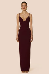 Nookie Elle Gown - Wine