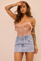 Soft Whispers Lace Bodysuit - Mocha