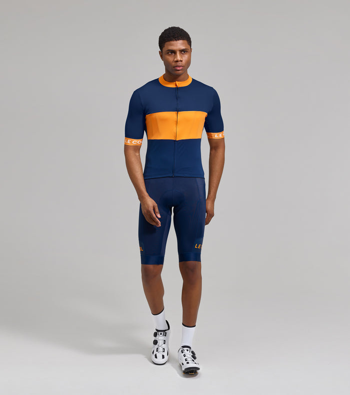 Navy/Saffron