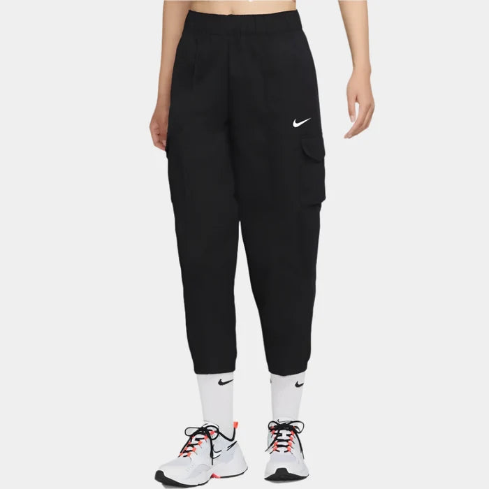 NIKE SPORTSWEAR ESSENTIALS WOMEN'S CURVE WOVEN HIGH-RISE TROUSERS