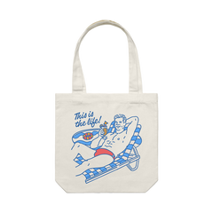 TDCC THIS IS LIFE TOTE BAG - (ECRU)
