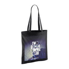 TOURIST HISTORY BLACK TOTE BAG