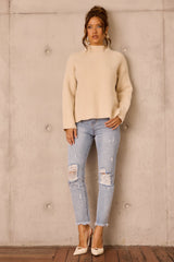Washed Ashore Knit Sweater - Bone