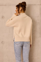 Washed Ashore Knit Sweater - Bone
