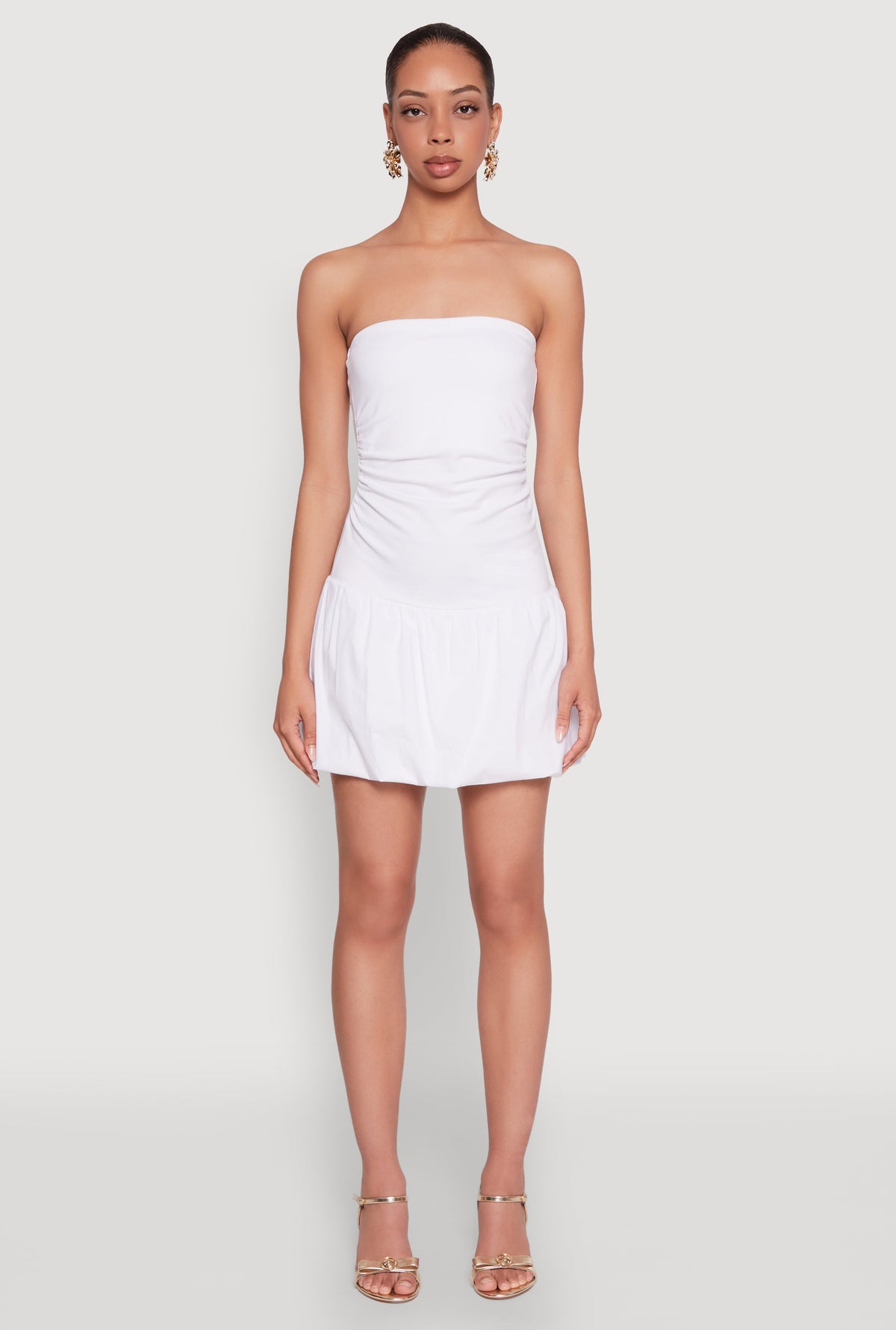 Almost Famous Convertible Bubble Hem Dress
