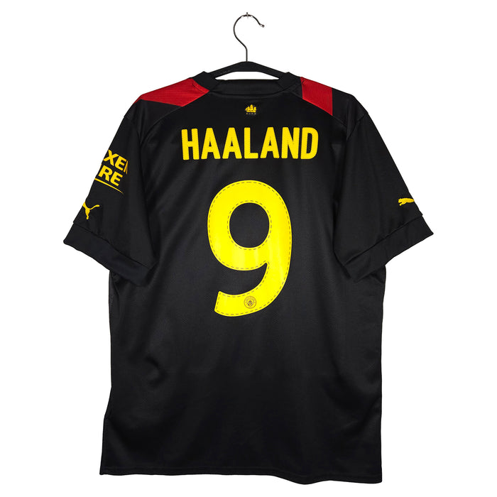 2022-23 Manchester City Away Shirt Haaland #9 - back view