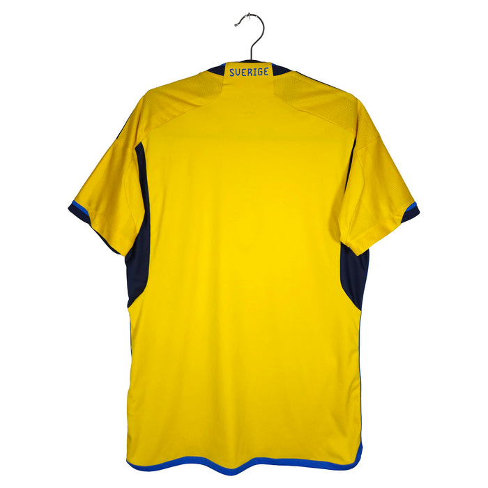 2022-23 Sweden Home Shirt - back view