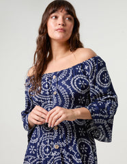 Bardot Coconut Button Maxi Dress