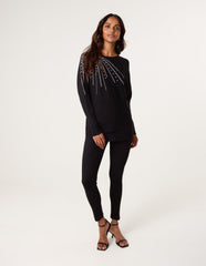 Jumper With Shoulder Embellishment