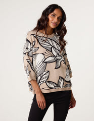 Flower Pattern Jumper
