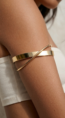 Seema Polished Wrap Arm Cuff Bracelet - Gold
