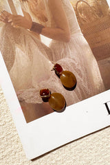 Amber Dusk Earrings - Brown