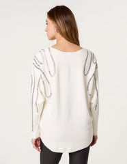 Embellished Shoulder Jumper
