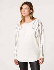 Embellished Shoulder Jumper