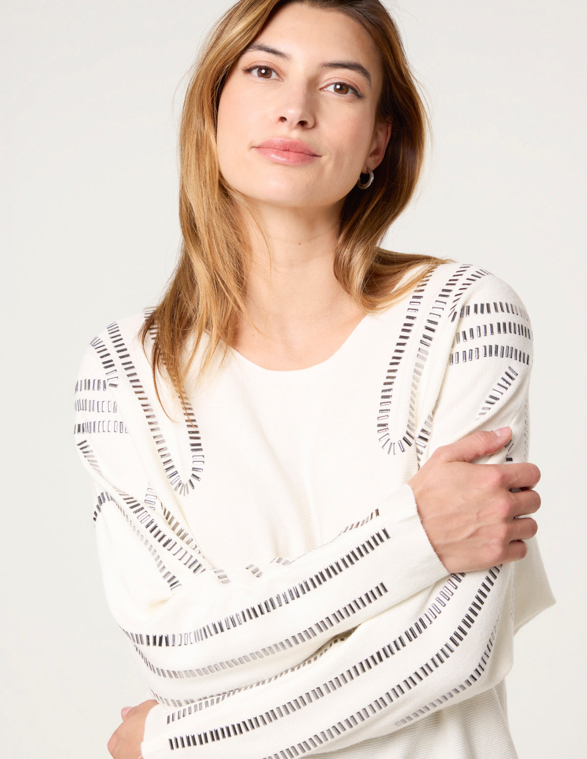 Embellished Shoulder Jumper