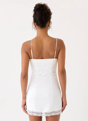 Aloura Lace Mini Dress - White