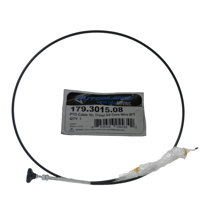 CABLE PTO DE 3 PULGADAS DE RECORRIDO