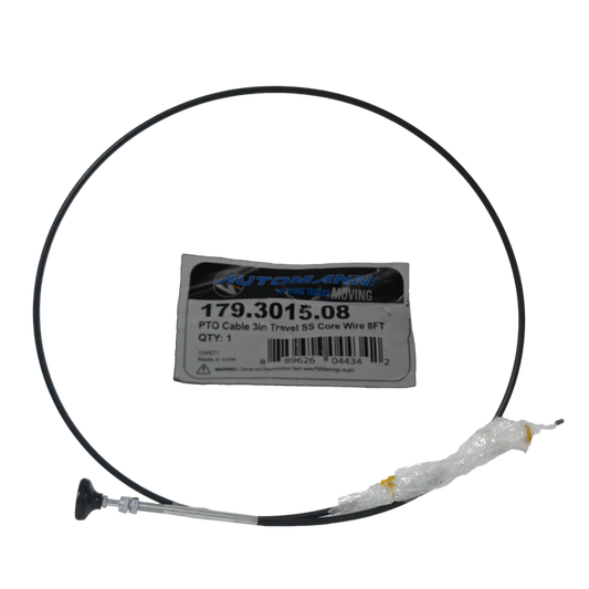 CABLE PTO DE 3 PULGADAS DE RECORRIDO
