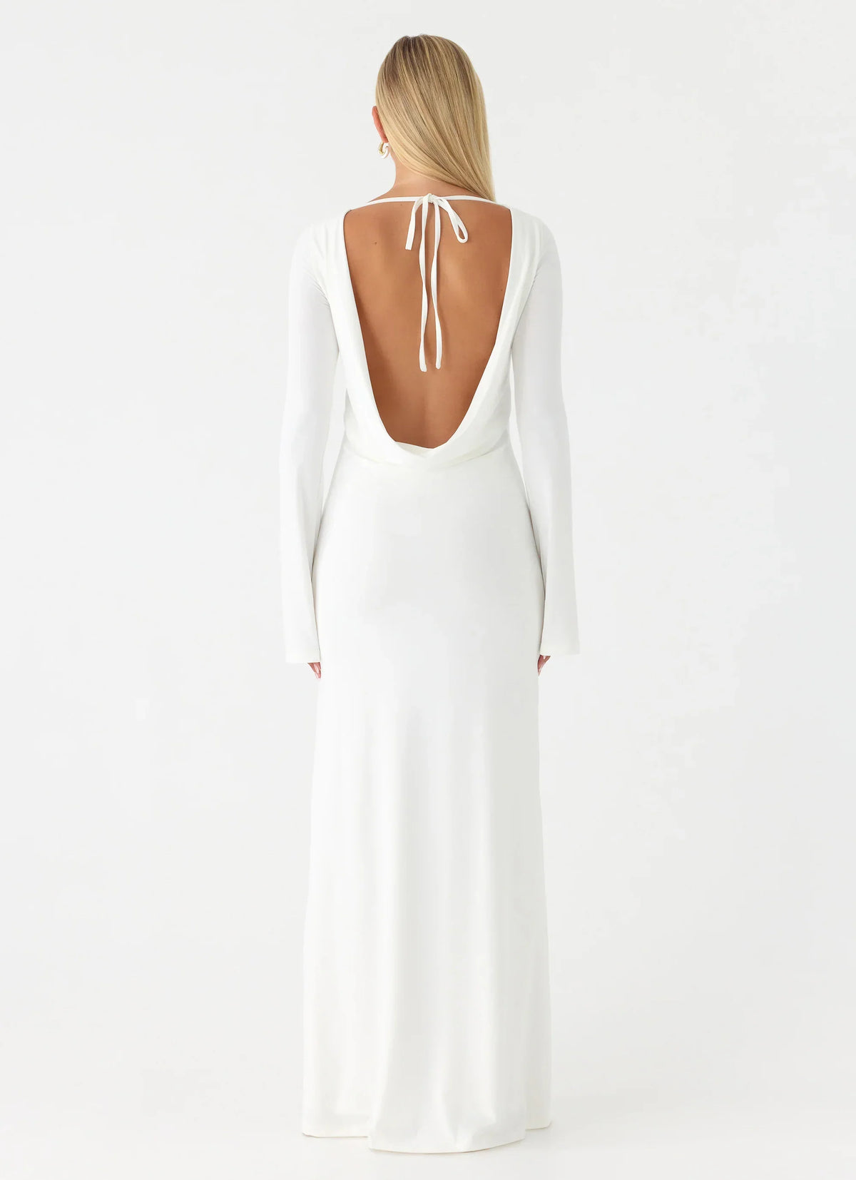 Elmont Long Sleeve Maxi Dress - White