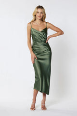 Billie Midi Dress - Olive