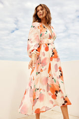 Most Wanted Midi Dress - Orange