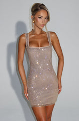 Petra Mini Dress - Gold