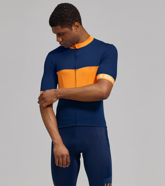 Navy/Saffron
