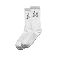 TDCC TH CAT SOCKS - (WHITE)