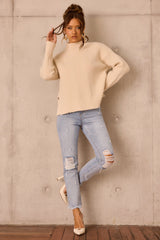 Washed Ashore Knit Sweater - Bone