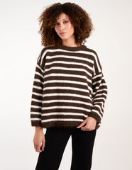 Soft Knit Round Neck Stripe Jumper