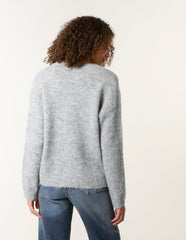 Jumper With Embroidered Flowers